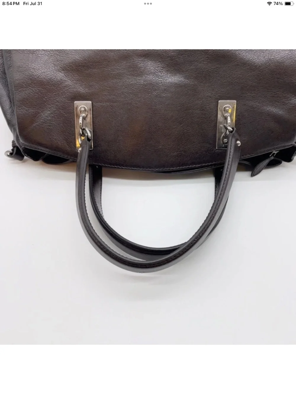 Celine “Watch Me Work” 2 way chain strap with lock and key leather bag